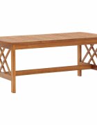 vidaXL Маса за кафе 102x50x43 см акациево дърво масив