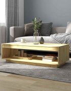 vidaXL Маса за кафе 110x50x335 см борово дърво масив