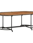 vidaXL Маса за кафе 110x55x40 см акация масив