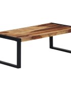 vidaXL Маса за кафе 110x60x40 см акациево дърво масив