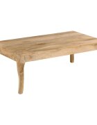 vidaXL Маса за кафе 110x60x40 см мангово дърво масив