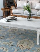 vidaXL Маса за кафе 115x65x42 cм силен гланц бяла