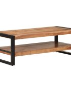 vidaXL Маса за кафе 120x55x40 см акация масив