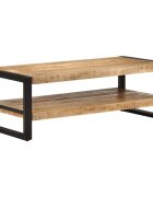 vidaXL Маса за кафе 120x55x40 см масивно мангово дърво