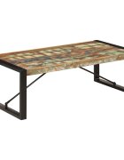 vidaXL Маса за кафе 120x60x40 см масивно регенерирано дърво