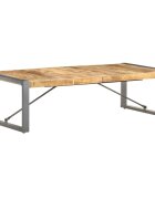 vidaXL Маса за кафе 140x70x40 см грубо мангово дърво