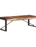 vidaXL Маса за кафе 140x70x40 см масивна дървесина