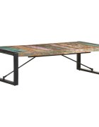 vidaXL Маса за кафе 140x70x40 см масивно регенерирано дърво
