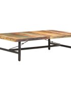 vidaXL Маса за кафе 142x90x42 см регенерирано дърво масив