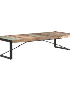 vidaXL Маса за кафе 180x90x40 см регенерирано дърво масив