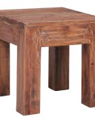 vidaXL Маса за кафе 30x30x30 см махагоново дърво масив