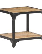 vidaXL Маса за кафе 40x40x36 см грубо мангово дърво масив