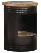 vidaXL Маса за кафе 43x55 см регенерирано дърво масив