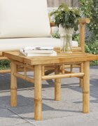 vidaXL Маса за кафе 45x45x35 см бамбук