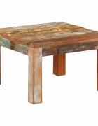 vidaXL Маса за кафе 55x55x35 см масивно регенерирано дърво