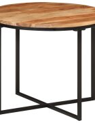 vidaXL Маса за кафе 55x55x45 см акация масив и желязо