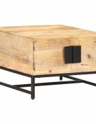vidaXL Маса за кафе 67x67x45 см мангово дърво масив
