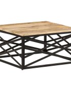 vidaXL Маса за кафе 68x68x35 см мангово дърво масив