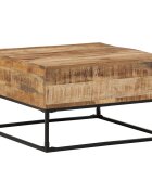 vidaXL Маса за кафе 68x68x41 см грубо мангово дърво