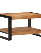 vidaXL Маса за кафе 70x50x38 см акация масив