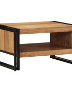vidaXL Маса за кафе 70x50x38 см масивно акациево дърво
