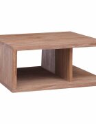 vidaXL Маса за кафе 70x70x30 см тиково дърво масив