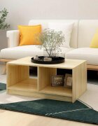 vidaXL Маса за кафе 75x50x335 см борово дърво масив