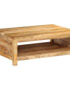 vidaXL Маса за кафе 80x55x30 см масивно мангово дърво