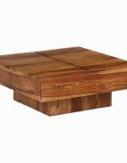 vidaXL Маса за кафе 80x80x30 см акациева дървесина масив