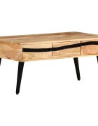 vidaXL Маса за кафе 88x50x42 см акациево дърво масив