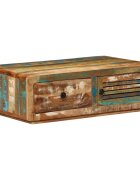 vidaXL Маса за кафе 89x55x29 см масивно регенерирано дърво