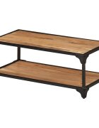 vidaXL Mаса за кафе 90x45x35 см масива акациева дървесина