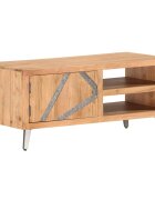 vidaXL Маса за кафе 90x45x40 см акациево дърво масив