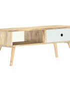 vidaXL Маса за кафе 90x50x40 см мангово дърво масив