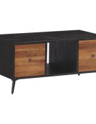 vidaXL Маса за кафе 90x50x41 см масивно регенерирано тиково дърво