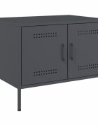 vidaXL Маса за кафе антрацит 68x50x505 см стомана