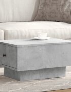 vidaXL Маса за кафе бетонно сива 60x45x31 см инженерно дърво