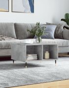 vidaXL Маса за кафе бетонно сива 60x50x365 см инженерно дърво