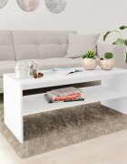 vidaXL Маса за кафе бяла 100x40x40 см инженерно дърво
