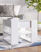 vidaXL Маса за кафе бяла 555x55x45 см инженерно дърво