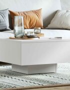 vidaXL Маса за кафе бяла 60x60x315 см инженерно дърво