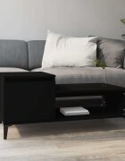 vidaXL Маса за кафе черна 100x50x45 см инженерно дърво