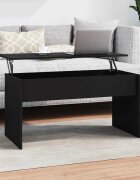 vidaXL Маса за кафе черна 102x505x525 см инженерно дърво