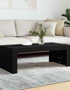 vidaXL Маса за кафе черна 102x50x36 см инженерно дърво