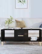 vidaXL Маса за кафе черна 102x50x40 см инженерно дърво