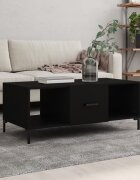 vidaXL Маса за кафе черна 102x50x40 см инженерно дърво
