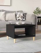 vidaXL Маса за кафе черна 60x50x40 см инженерно дърво