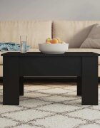 vidaXL Маса за кафе черна 79x49x41 см инженерно дърво