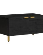 vidaXL Маса за кафе черна 80x50x40 см инженерно дърво