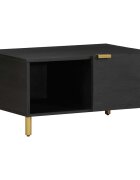vidaXL Маса за кафе черна 80x50x40 см инженерно дърво